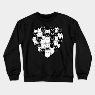 cat heart Crewneck Sweatshirt